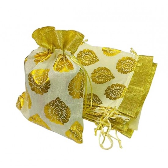 Paan Print Potli Bags Gift Potli Bags Potli Bags Pack of 10 Pcs